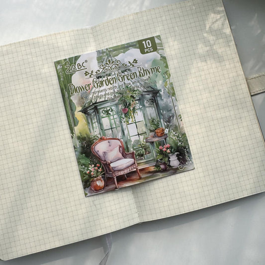 SZHJ601 - material pack watercolor dream series ins wind and paper hand curtain retro film DIY sticker