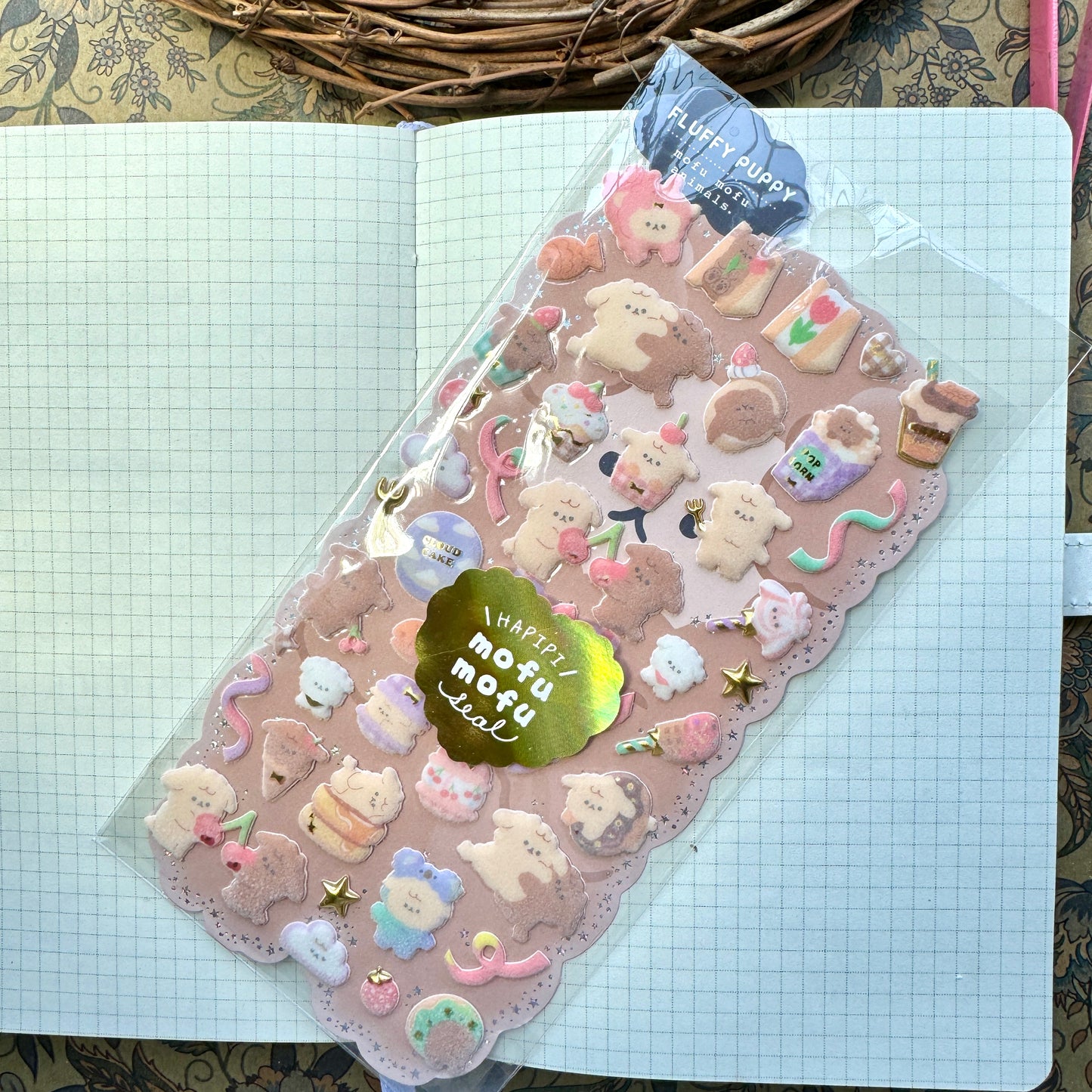 SL-ASE- 02 Kawaii Decorative Fluffy Sticker 3D