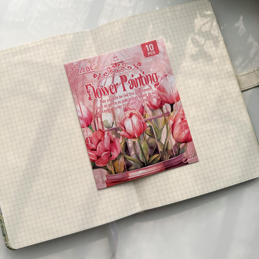 SZHJ604 - sticker pack Flower Path series of creative retro garden landscaping hand account material stickers 10