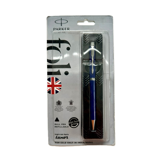 Parker Folio Ball pen  Blue | Fine Point | Blue Ink | Refillable