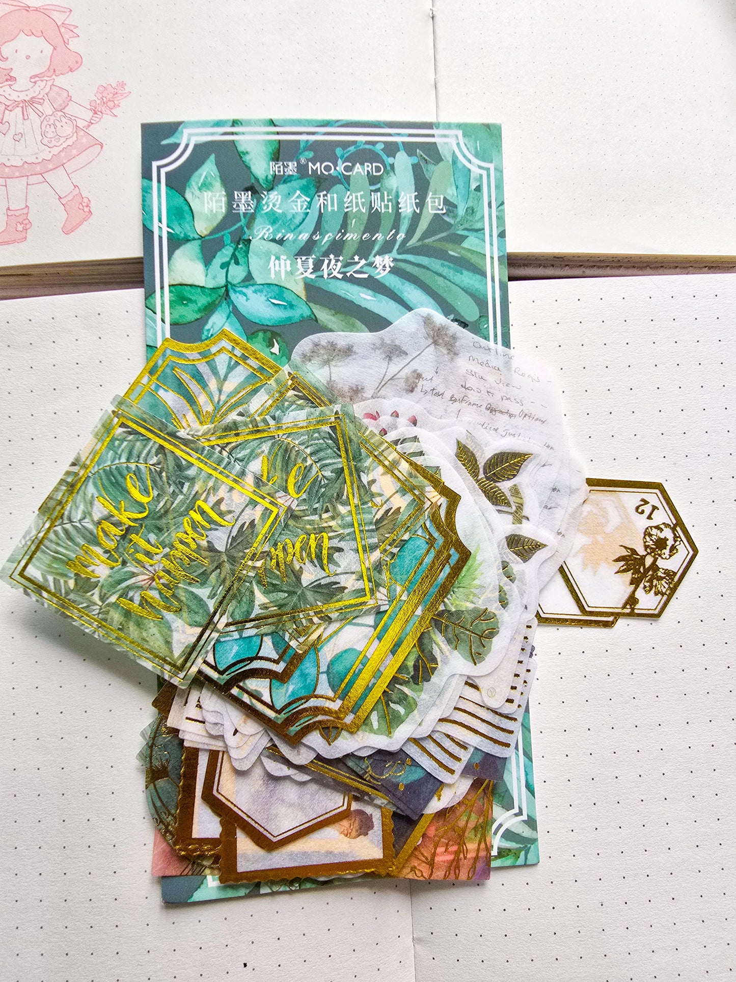 MMK06C114 NATURAL COLLECTION DECO STICKER 60 PC