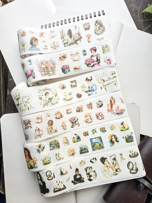 YDHJ-201 Forest Elves | Girls Series Paper Sticker Roll | Random Any One
