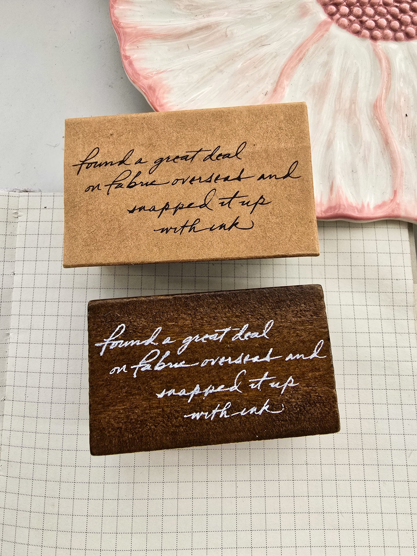 Mmk09d293 Wooden Stamp letter Collection | 32mmx65mmx24mm