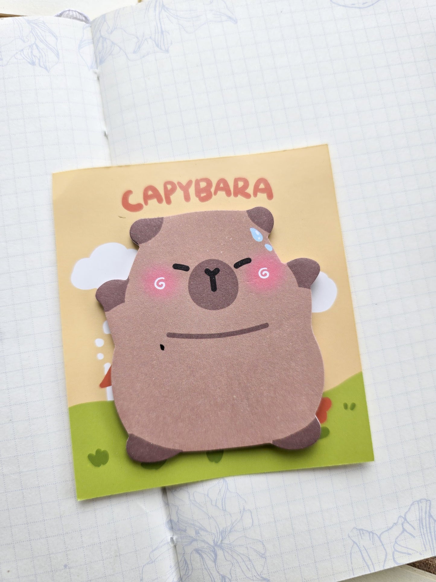 Gshs2485 Cute Capybara Sticky Notes | 30 pcs