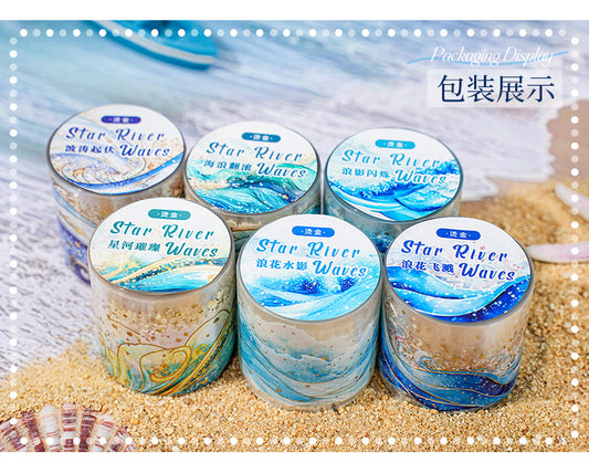 MHD-XHLH004-Sea Theme Transparent PET Sticker Roll | 40 mm | 2mtr