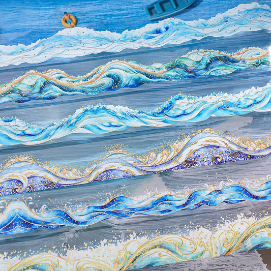 MHD-XHLH006-Sea Theme Transparent PET Sticker Roll | 40 mm | 2mtr