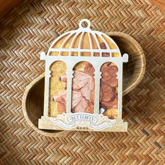 Tz-7403-B Vintage Butterfly Stickers 20Pc