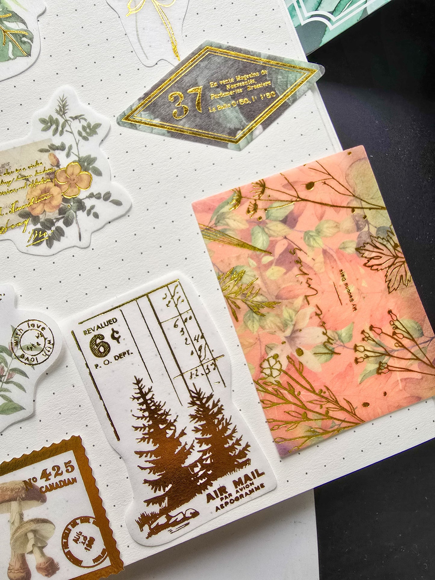 MMK06C114 NATURAL COLLECTION DECO STICKER 60 PC
