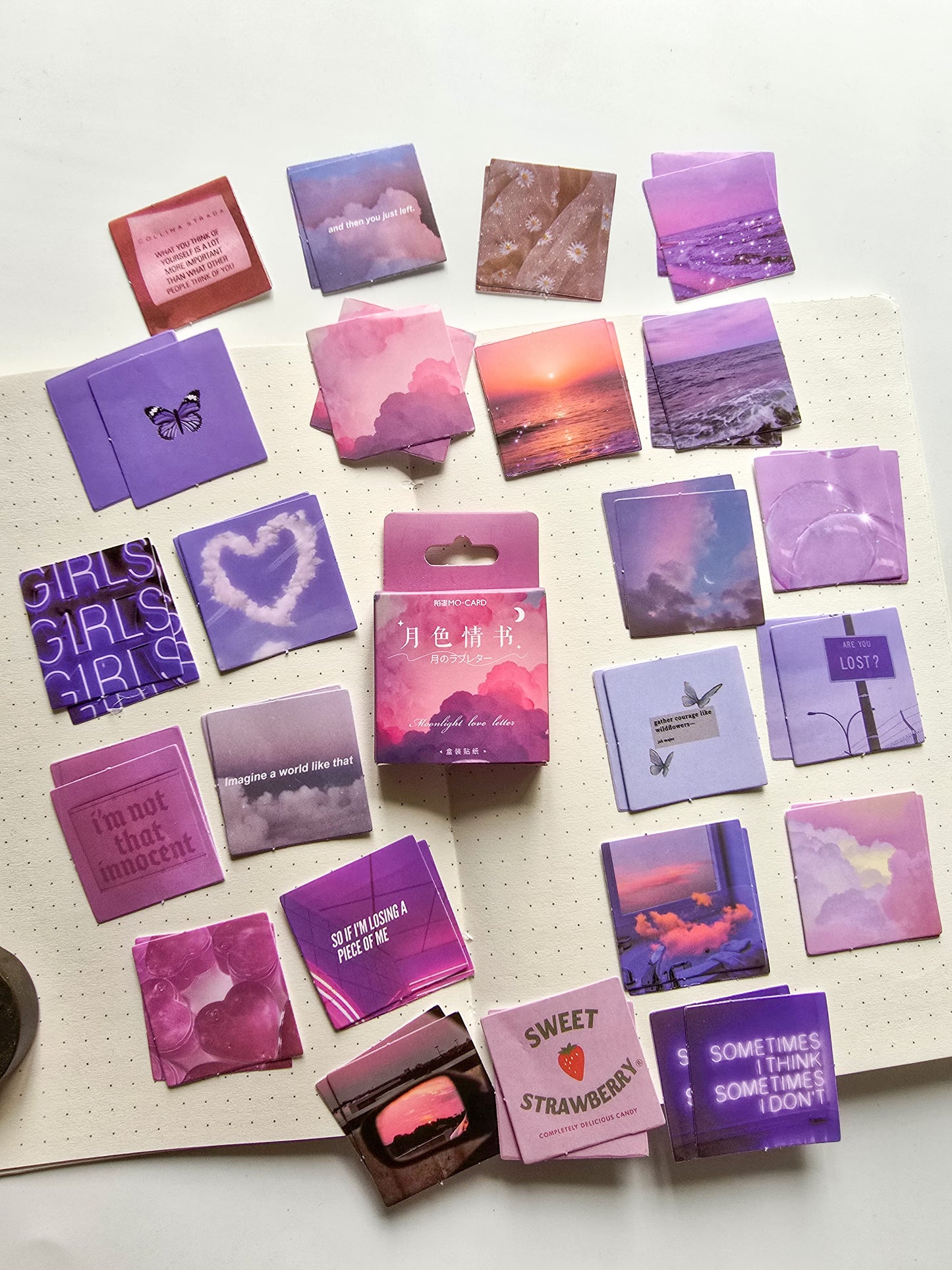 MMK04E040 Paper sticker Pack Moonlight Love Letter | 46 pcs