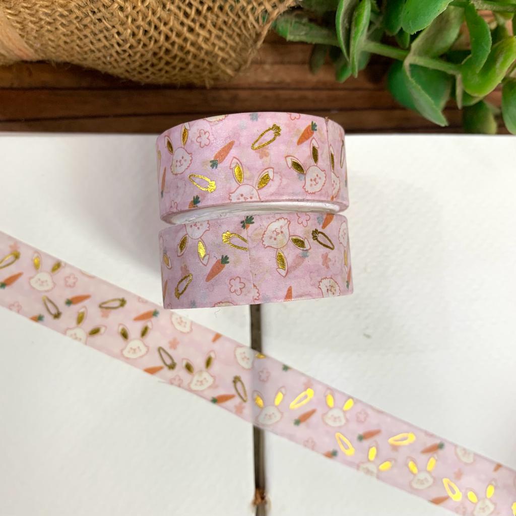 #224 - 1Pcs Gold Foil Solo Washi Tape | Width 15mm | Length 2mtr