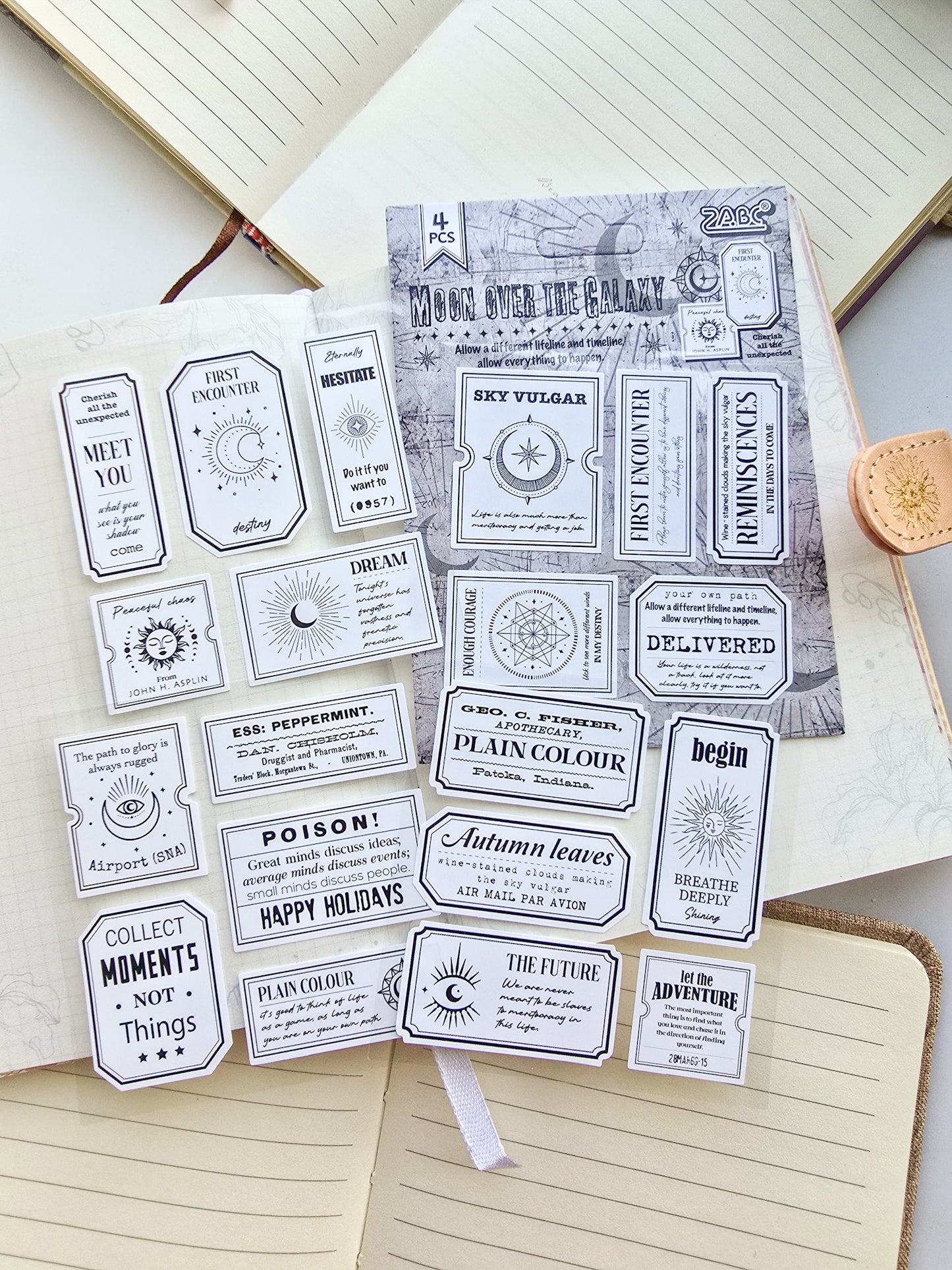 Cxyd606 Paper Sticker Sheets | Envious No Words | 4 Sheets