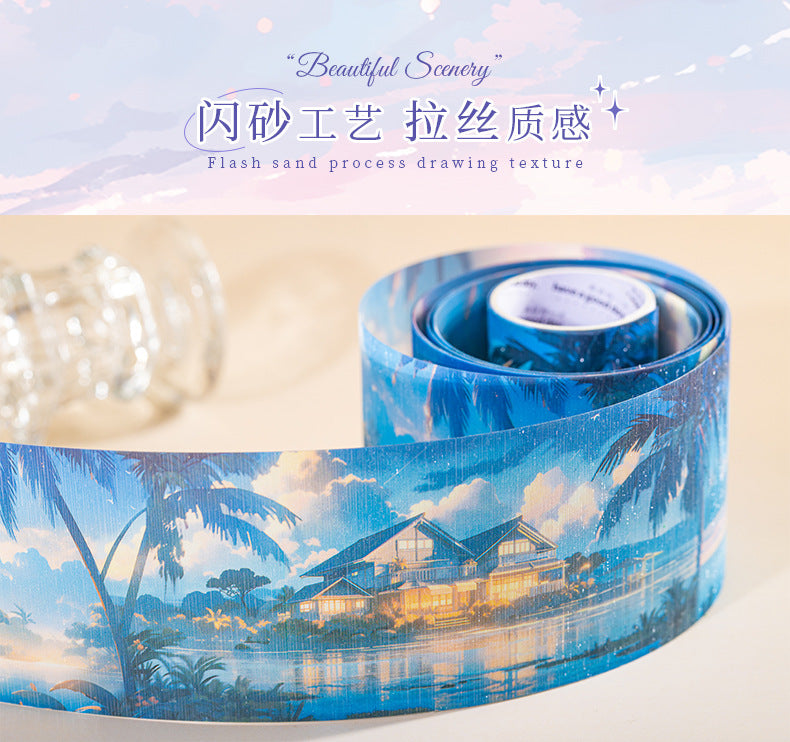 MHD-TYMJ005- Scenery Theme Translucent PET Sticker Roll