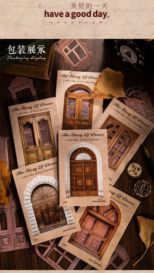 Mcgs002 Journal Craft Material 350Gsm paper | The Story Of Doors Collection| 85*85 mm 20 pcs