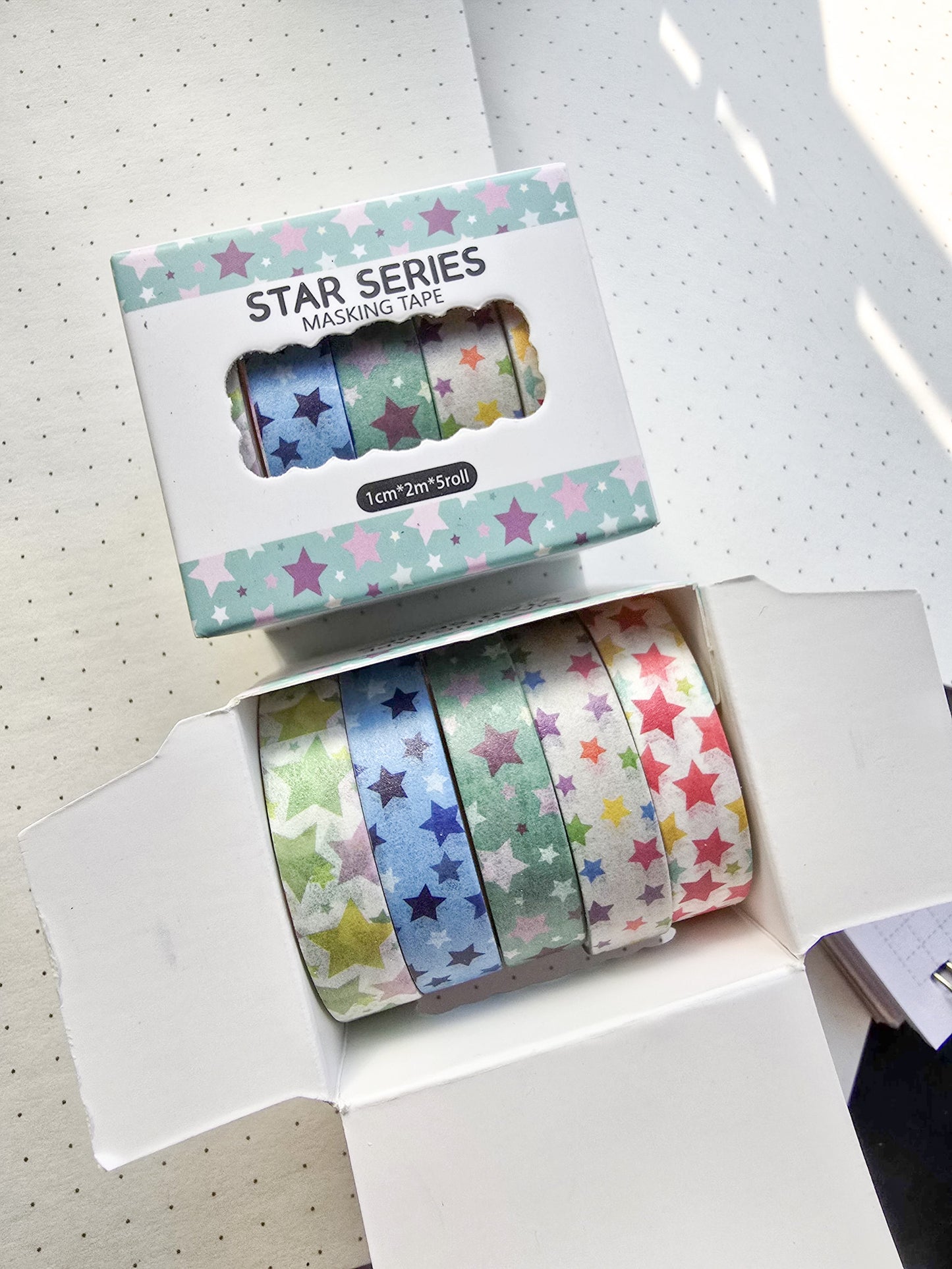 xmjd3089b -1 Star Series Washi Tape Set | 1cm* 2m set of 5