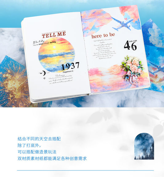 Kzjj003 Void Realm Journal Paper Pack Paper&Vellum | Void Nature Collection | 10x2 20 pc. | 100*100mm