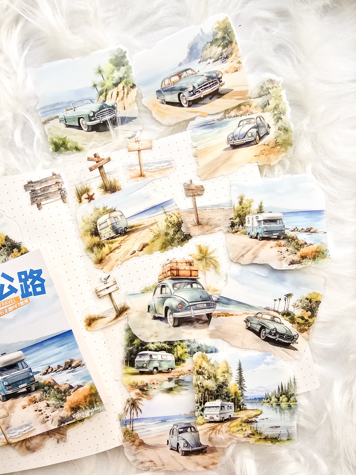 Mhdlxgl006|RC| Travel Highway Pet Transparent Travel Sticker | 15*2 30 pcs