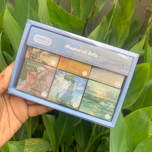 KQ1031MOA Paper Sticker Box (6 boxes inside ) TOTAL 300 Stickers