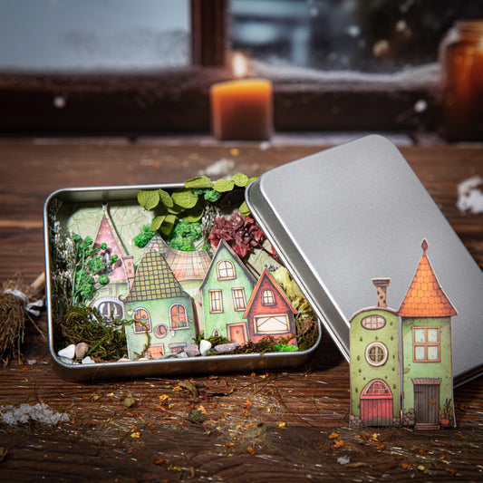 MHD-GGXW005-Vintage Home Paper Stickers | 35 X 80 mm | 15 Designs 1 Each | 15 Stickers Total