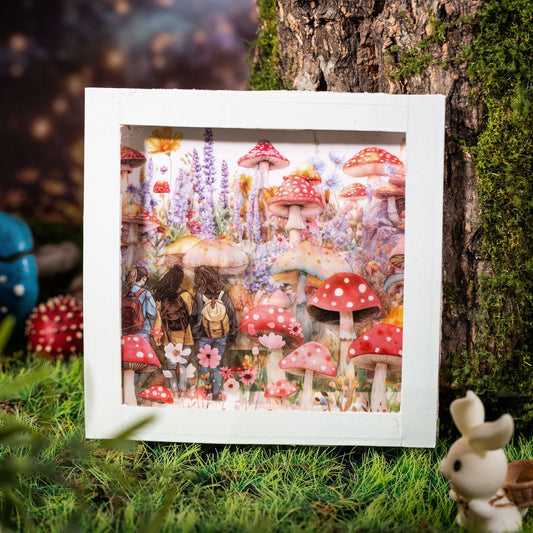 MHD-YJHD006-Mushroom Theme Transparent PET Sticker Roll | 40 mm | 2mtr