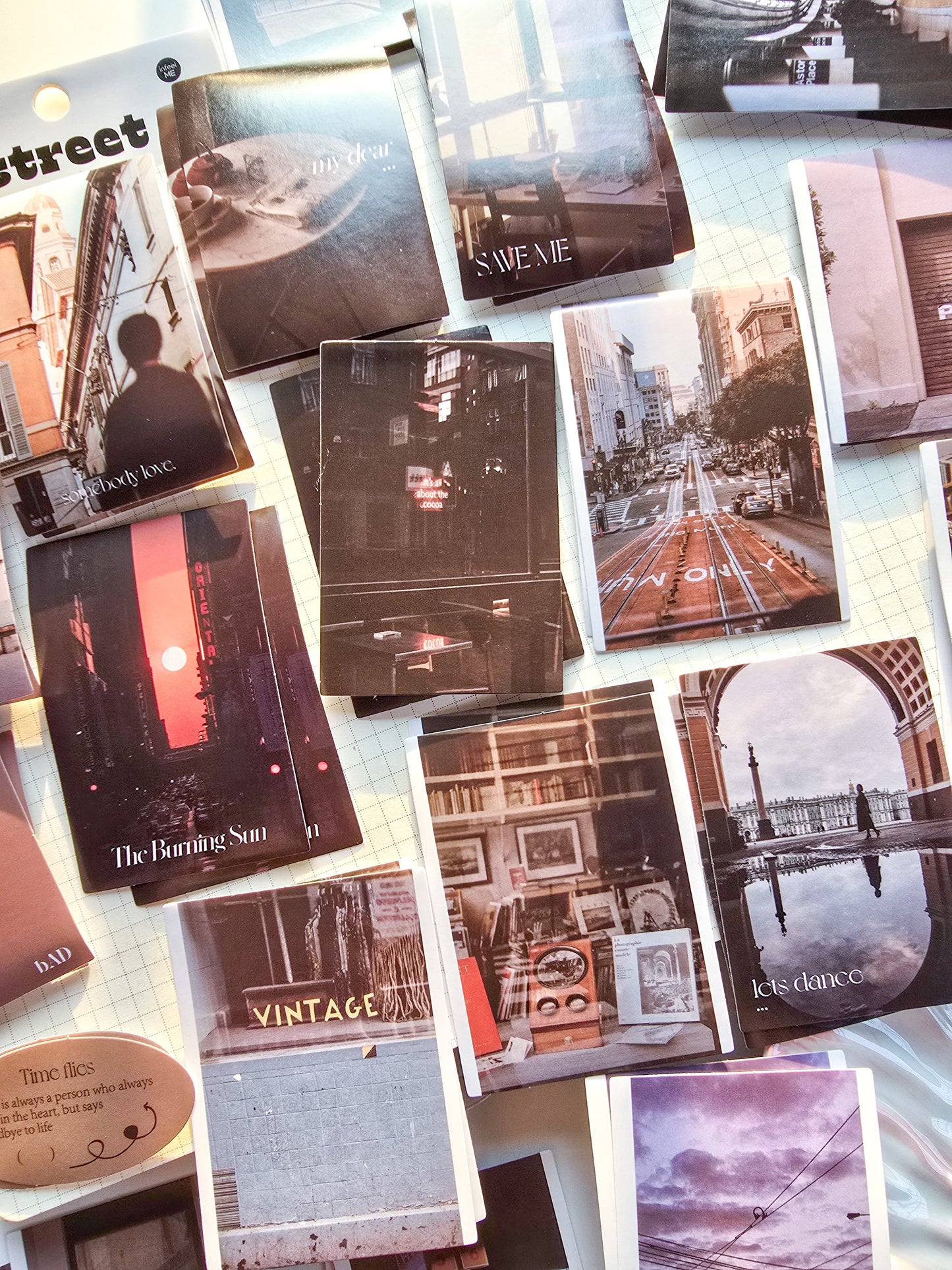 TZB-0529 Paper Sticker| Street | 40 pcs