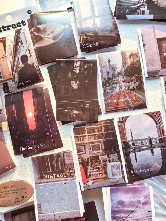 TZB-0529 Paper Sticker| Street | 40 pcs