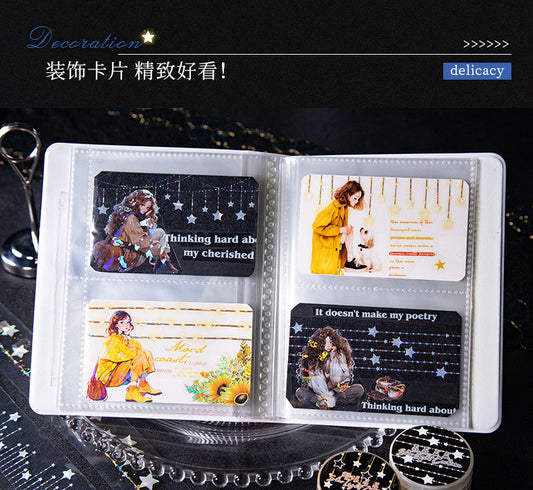 Xxdl002 Transparent Star Sticker Pet Roll | Star Light Curtain | 30mmx 2