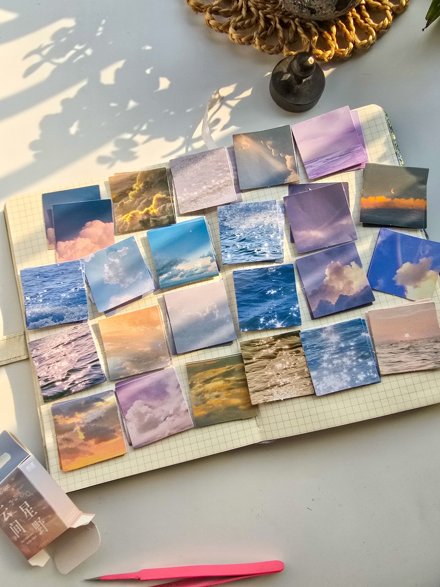 Mmk04d033 Paper Sticker Box mocard Sky | 46 pcs