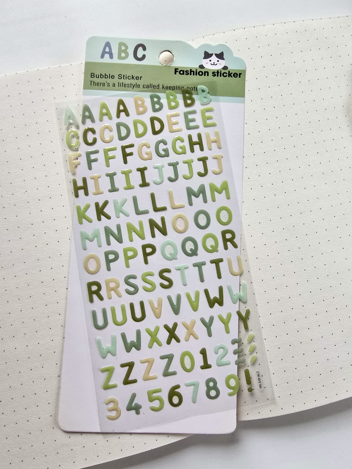 Alphabet sticker Colourful B 1 Sheet