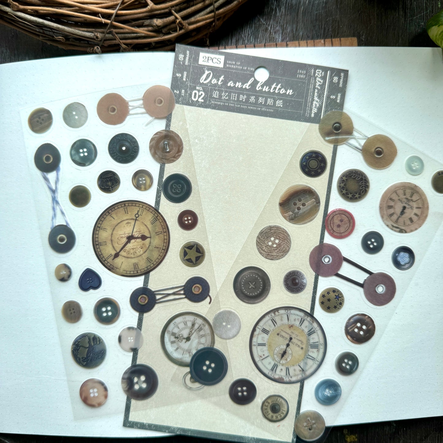 Mg044-0048 Journaling Sticker 2 Sheet