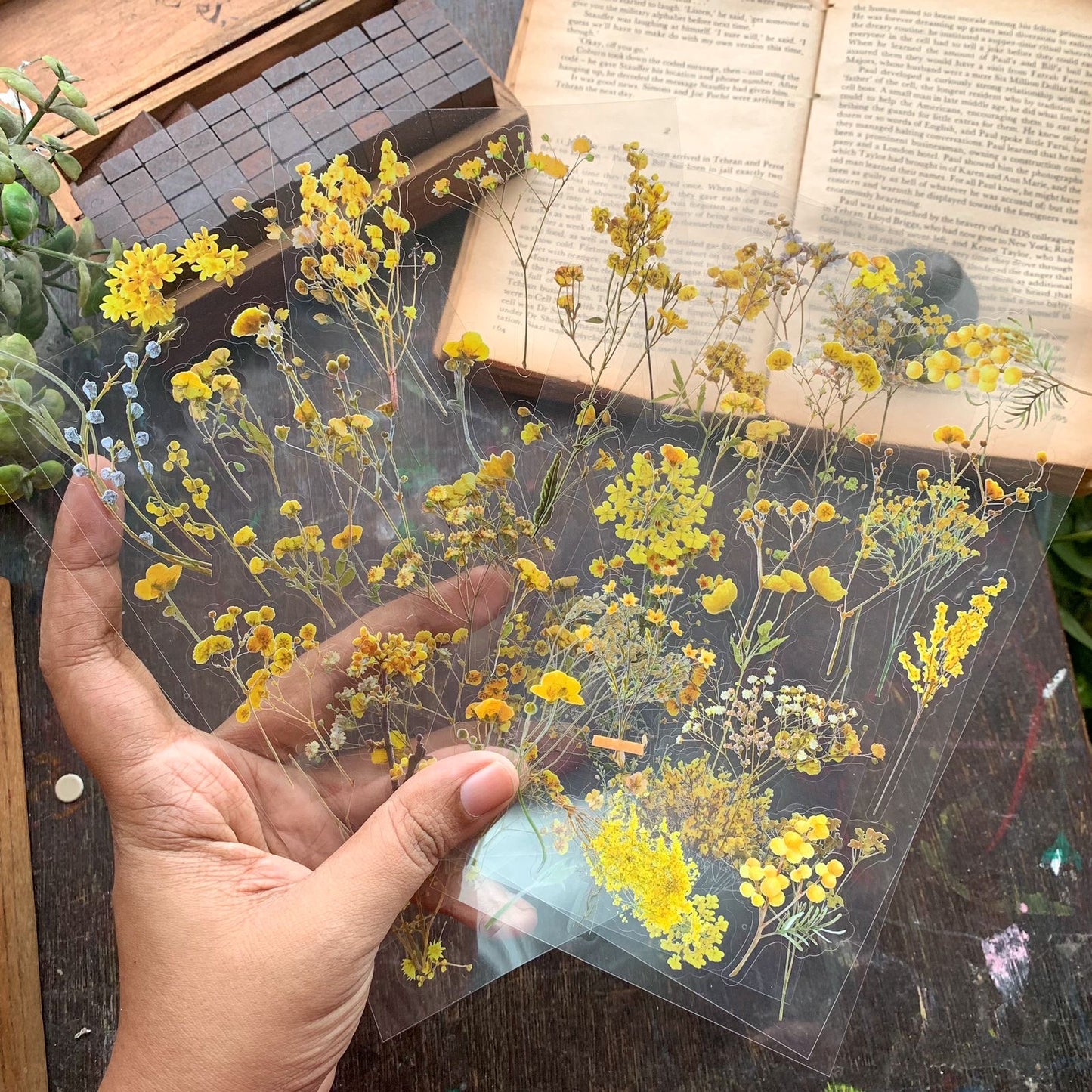 Zrcs 806 - PET Journal Sticker | Transparent Sticker - 6 sheet