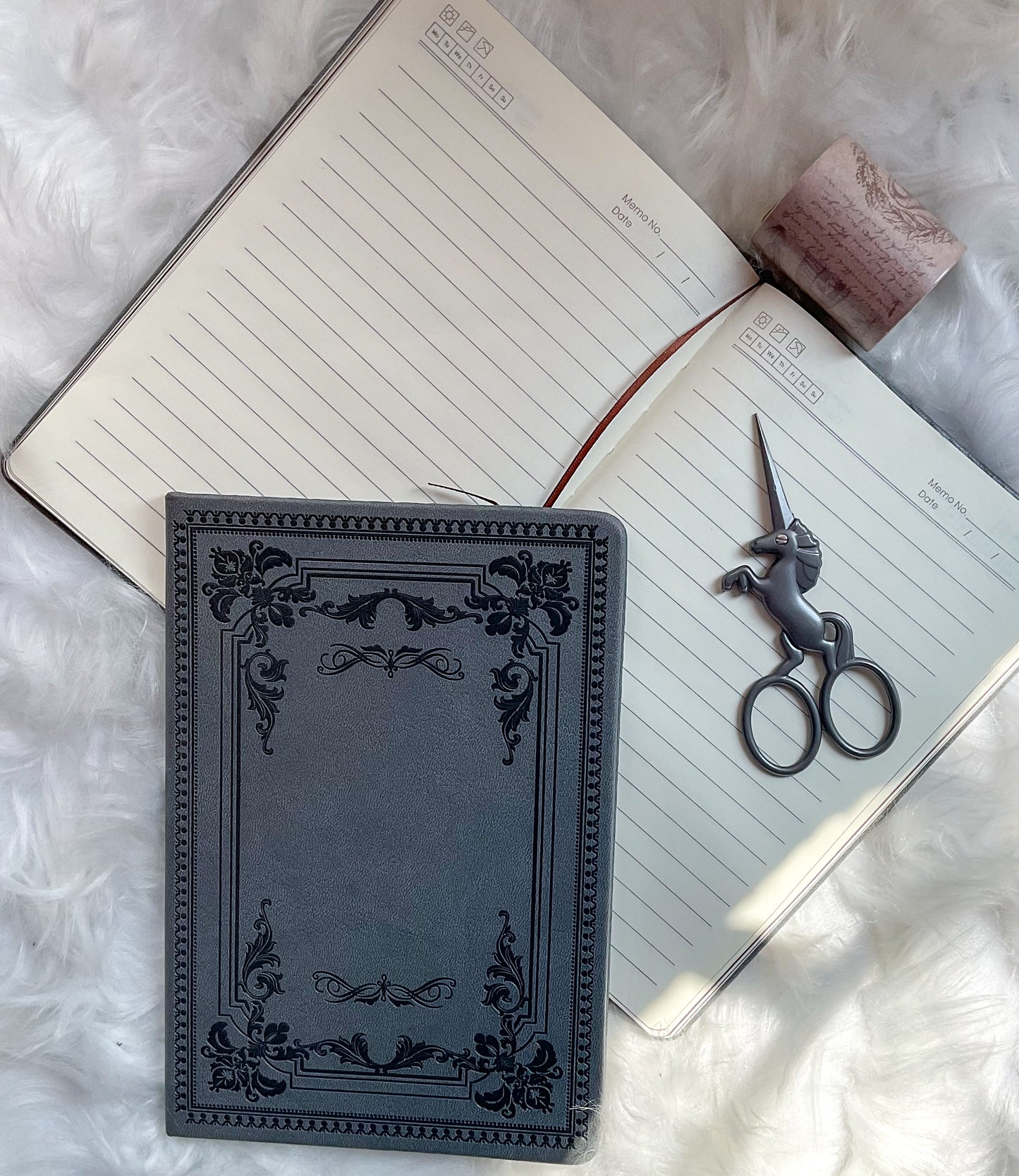 MG265L | Vintage Leather Note Book | A5 | 21*14.5cm | Ruled | Hard Cover| Black | 63 Pages