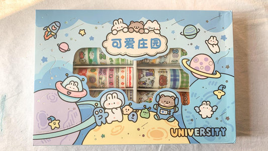 KBX2046-#3 - 100 Pcs Kawaii Washi Tape Rolls Set