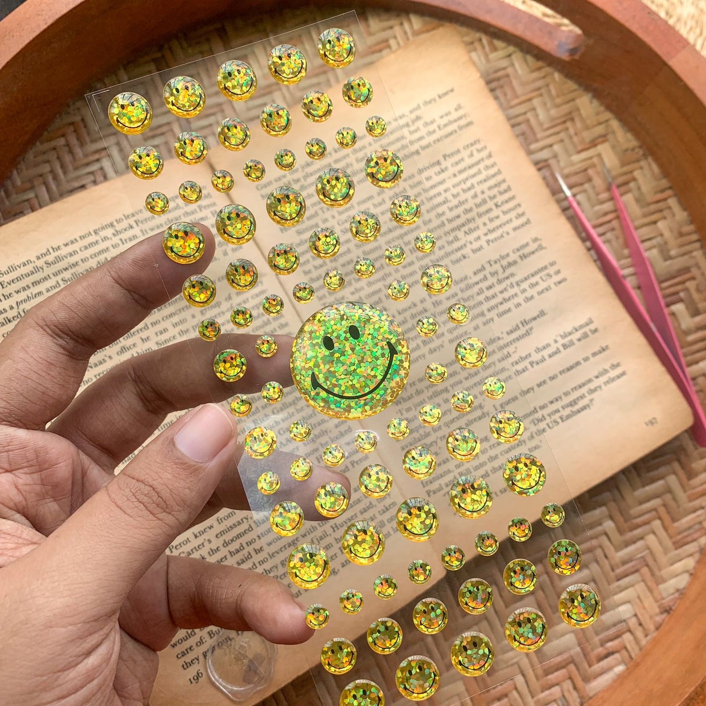 SLAYB - 3D Decorative Stickers Smiley | 1 sheet