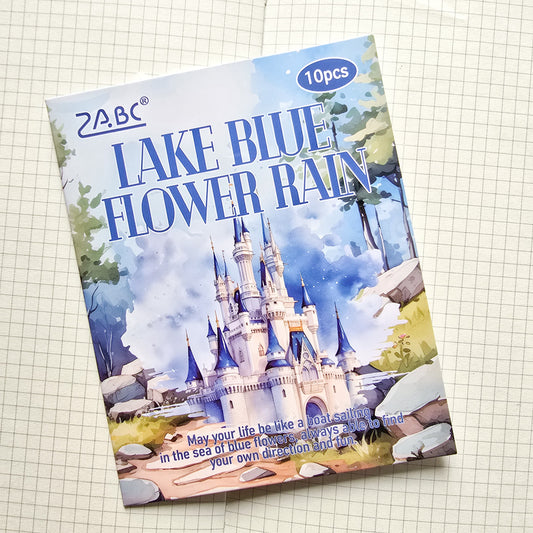 HHXZ604 - sticker package Flower Sea Boat Series Landscape Landscaping Special Oil and Paper Cut Film Handbook Material