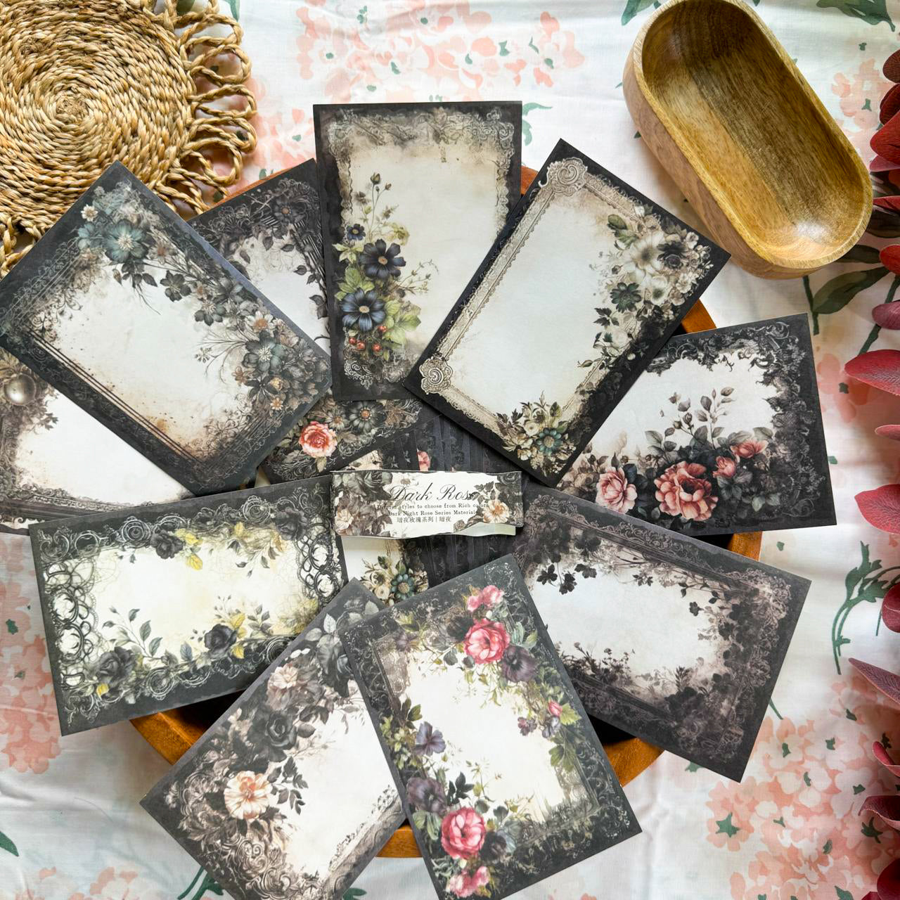Mg00036 Dark Rose Series Paper Sheet 95*140Mm 30Pc