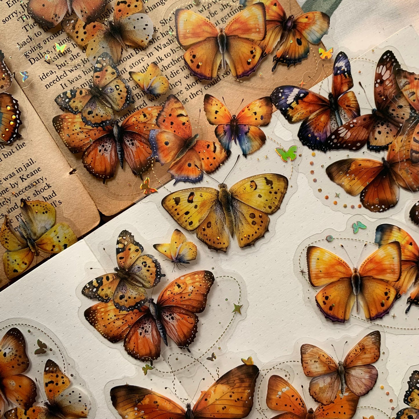Pphd002 Graceful Butterfly Sticker 20Pc