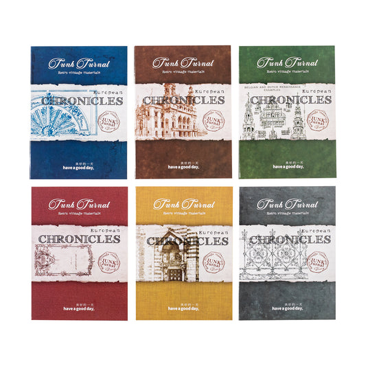 MHD-OZLS004-Journal Paper Vintage 10 Designs | 3 Sheets each | Total 30 Sheets