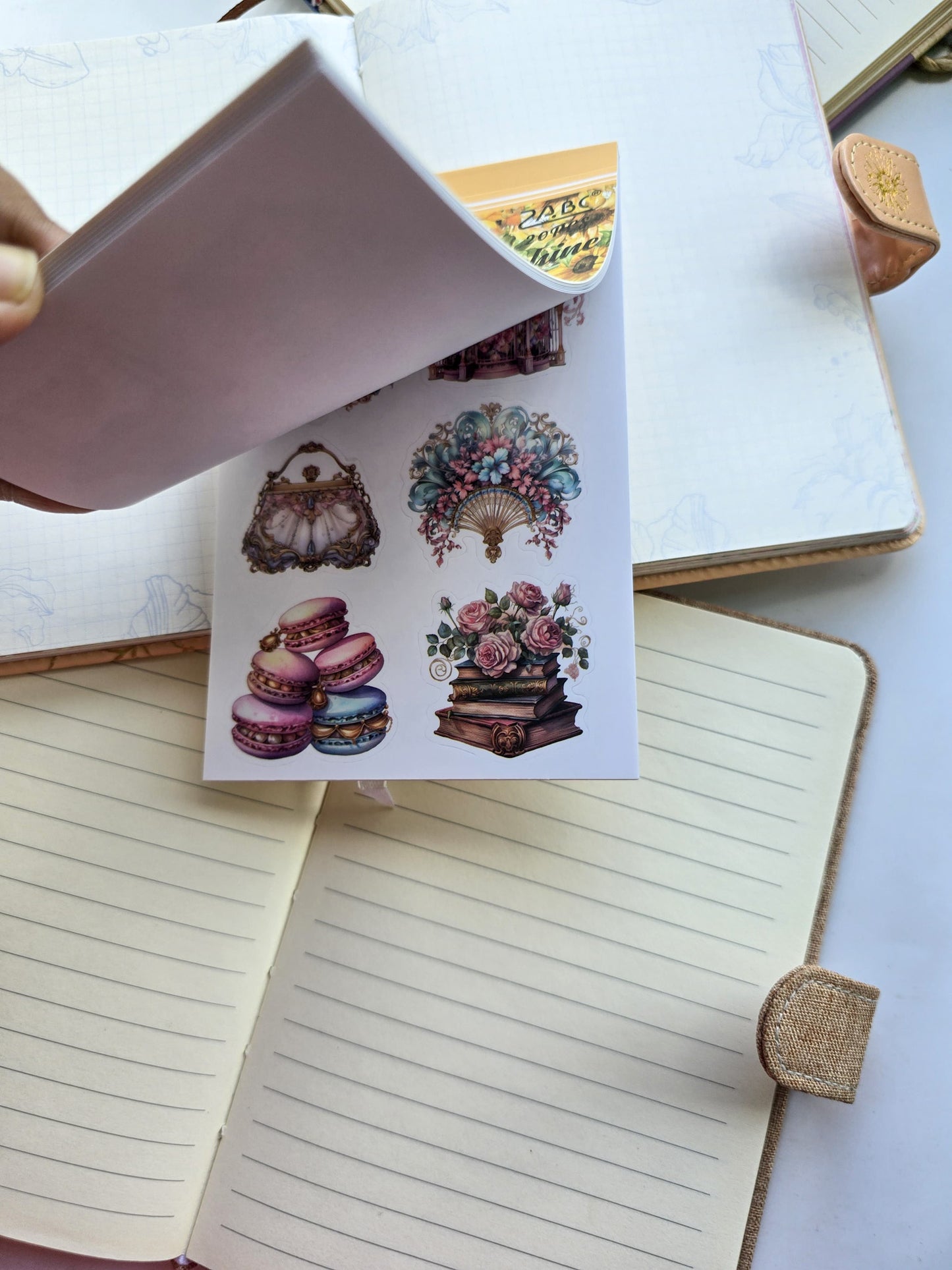 Smjsg404 Paper Sticker Book | Kintoki Warm Sunshine | 20 Pages 100*145mm PreCut Sticker