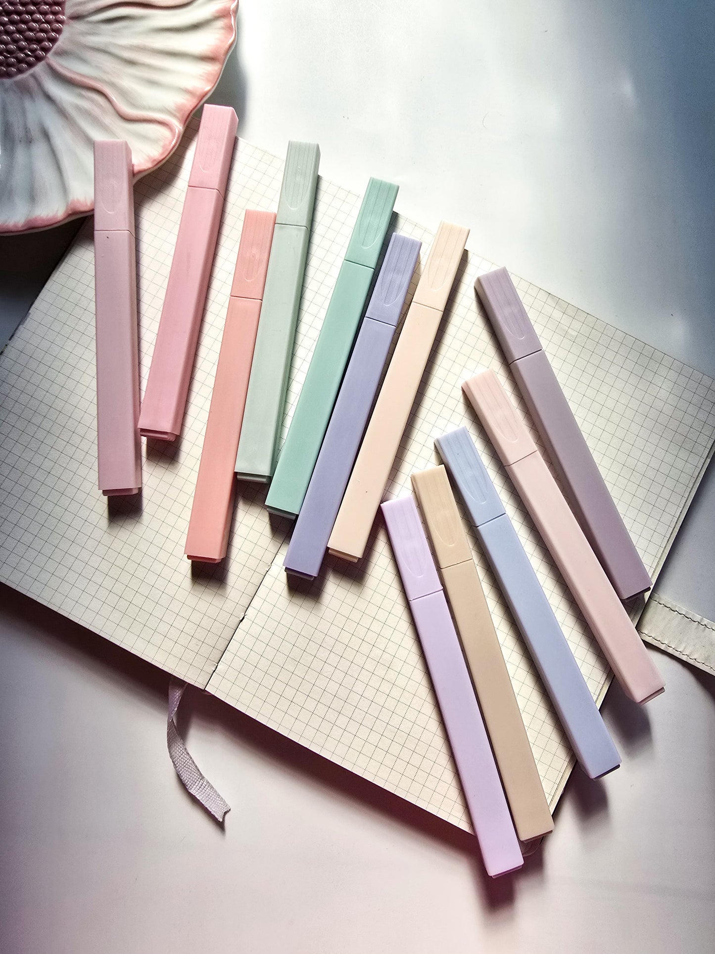 MGZ-508 Pastel Highlighter 12 Pcs Set| Aesthetic Cute Highlighters Colors