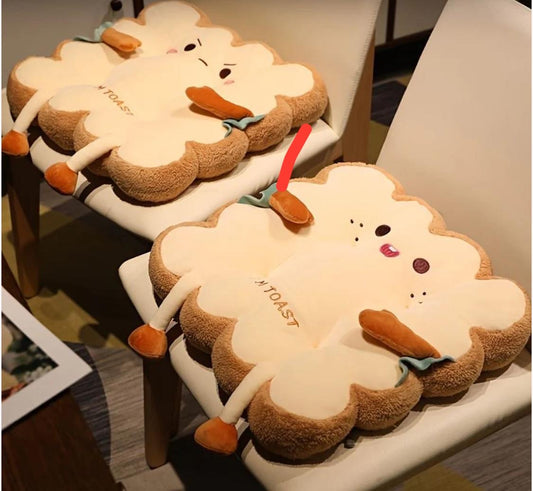 Cute Kawaii Toast Cushion