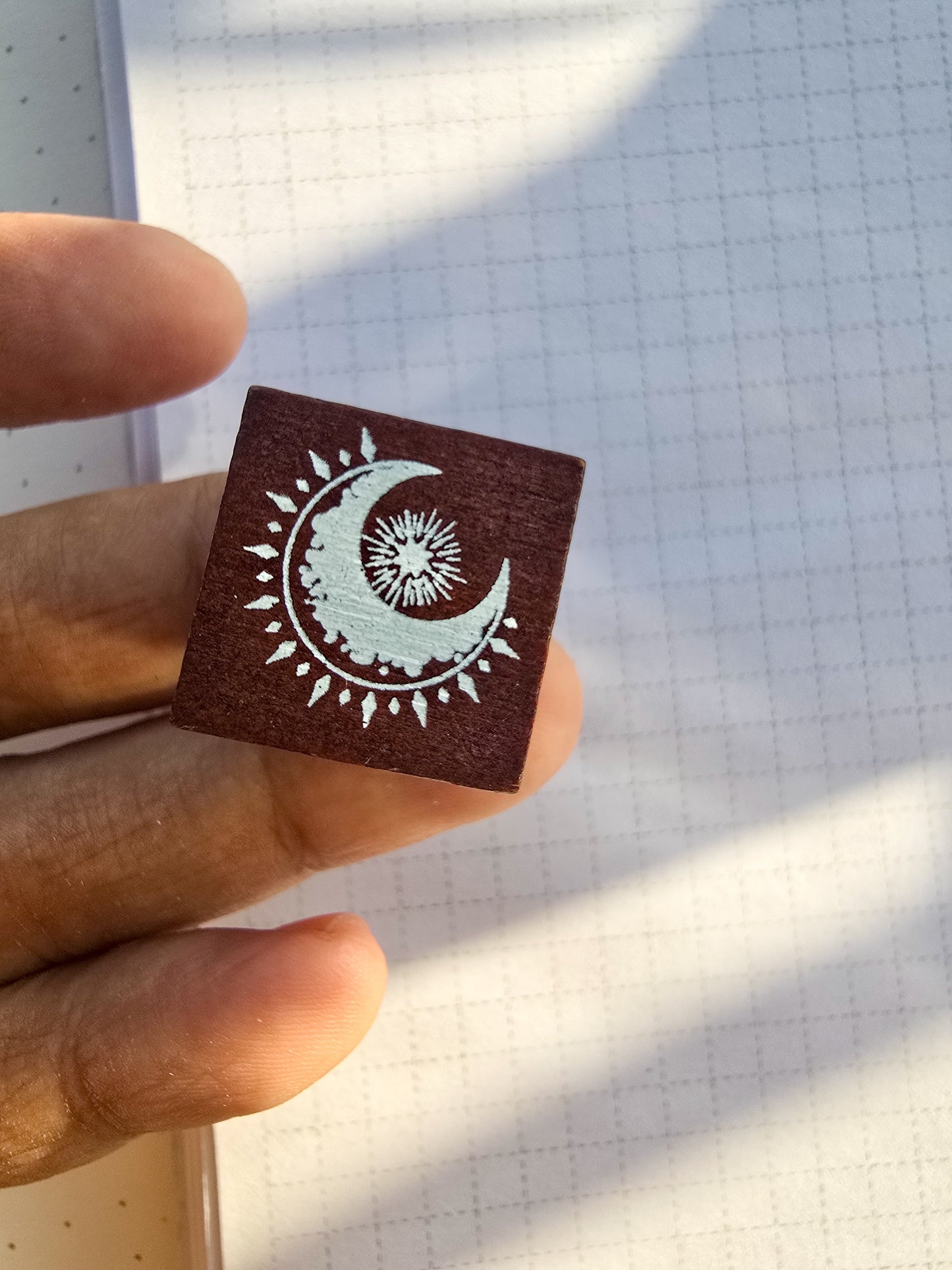 YYMY101- 4 Wooden Stamp Space And Time