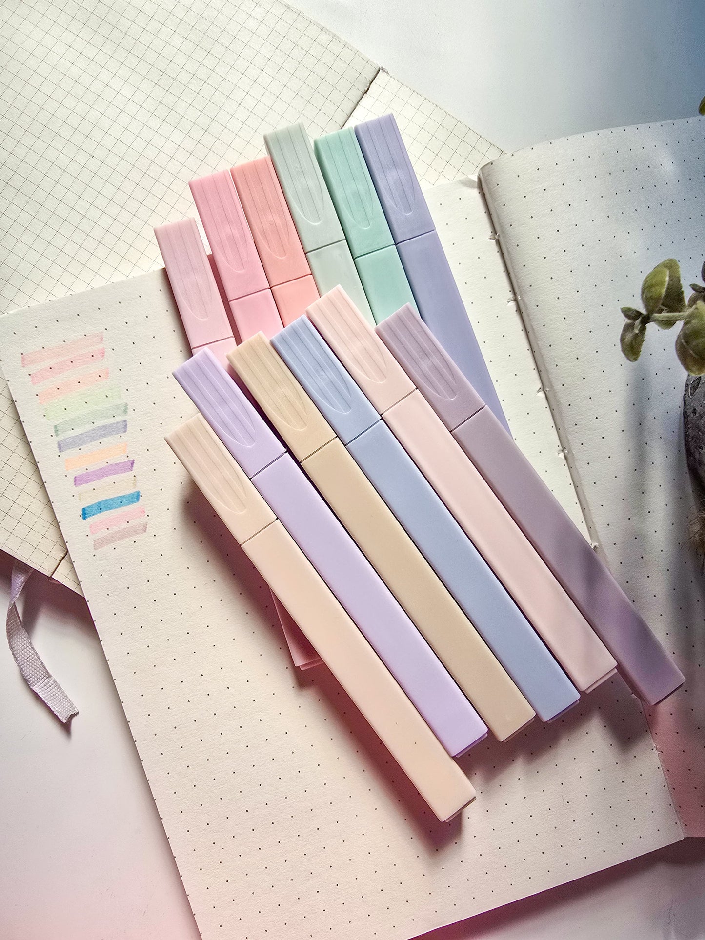 MGZ-508 Pastel Highlighter 12 Pcs Set| Aesthetic Cute Highlighters Colors