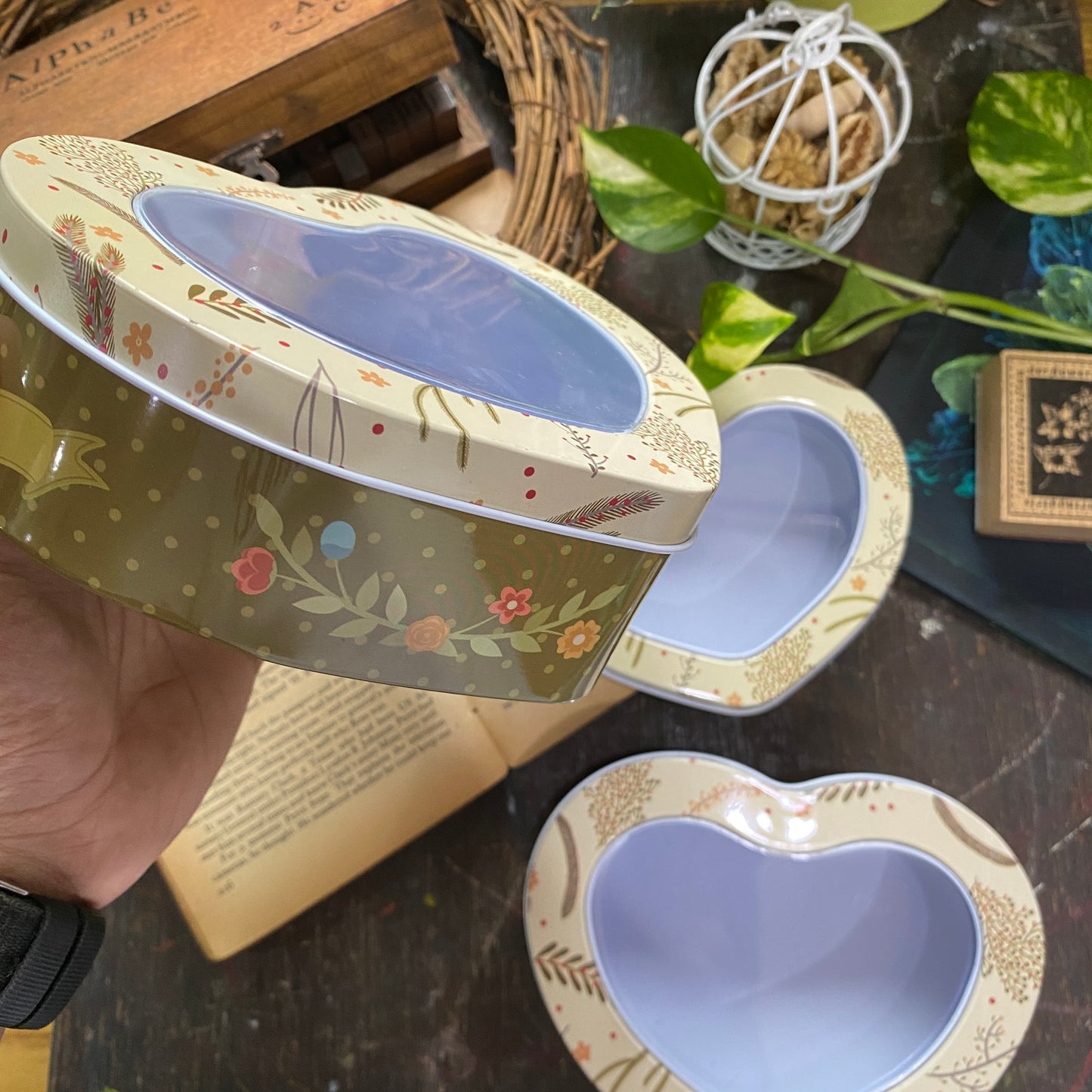Heart Shaped 3in1 Metal Multipurpose Box | Box1 - 16cmx12cm | Box2 - 10cmx4cm | Box3 - 8cmx3cm | Gift Box | Jewellery Box