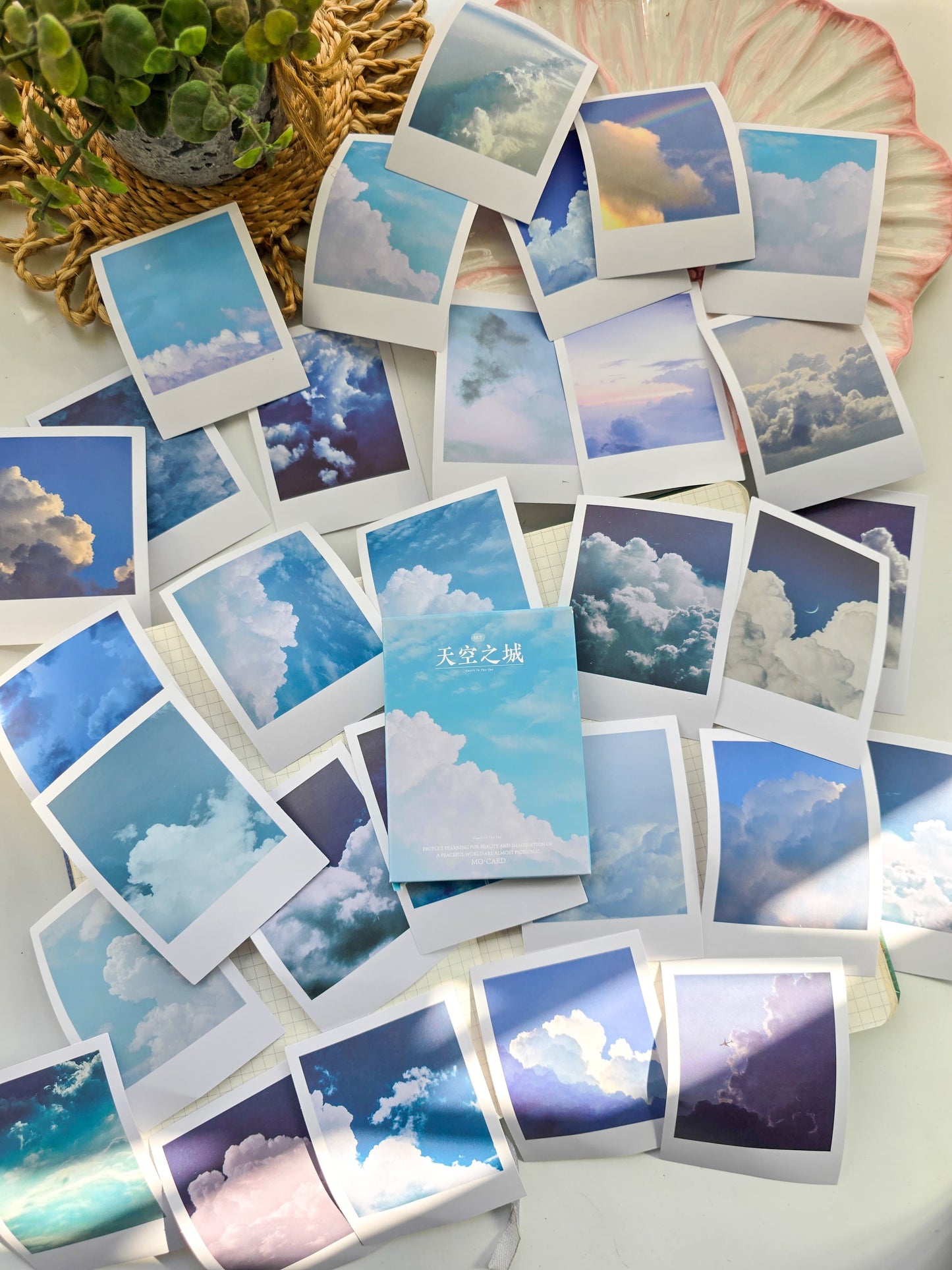 Mmk06d238 Polaroid photo Cloud | mocard 30 pcs | Paper Sticker |58mmX88mm
