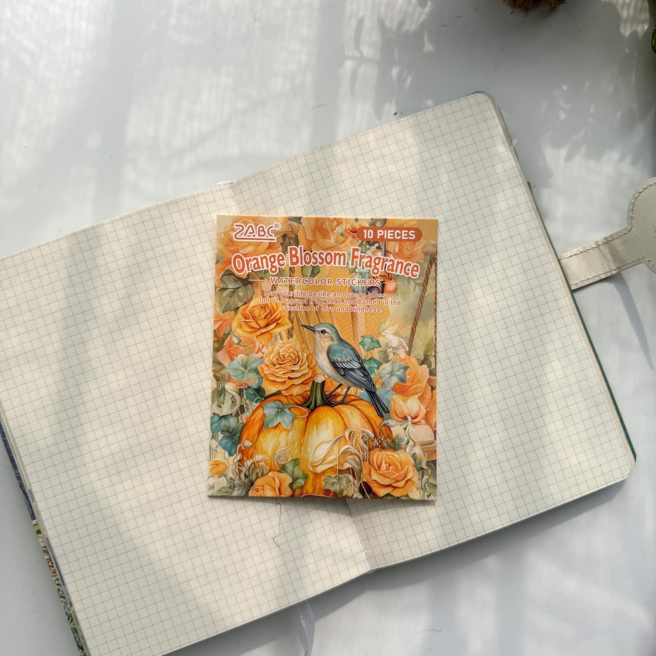 FHXY602 - sticker bag flowers elegant series special oil and paper hand curtain sticker background creative sticker