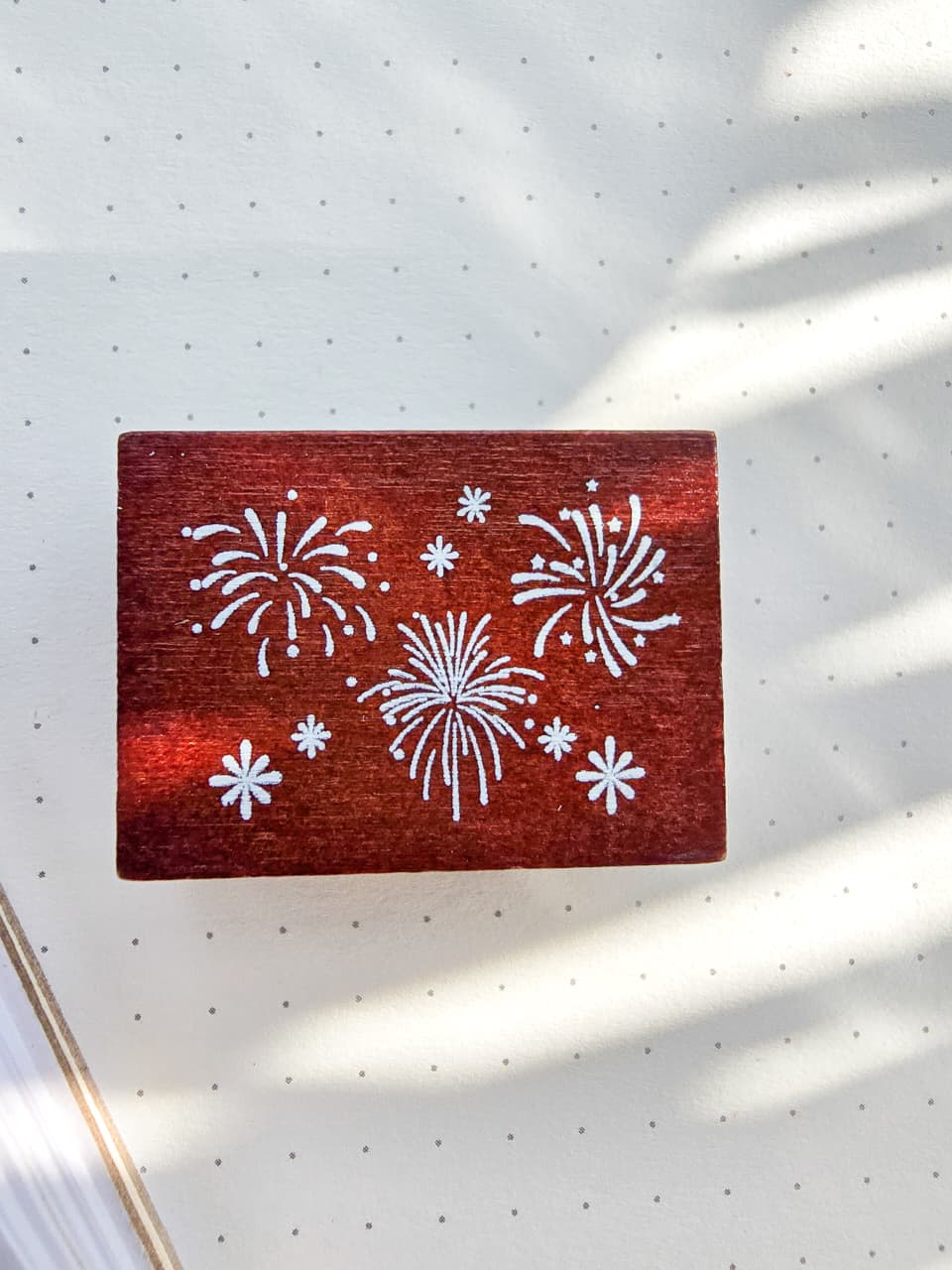 YYZY402-2 Wooden Stamp Fireworks