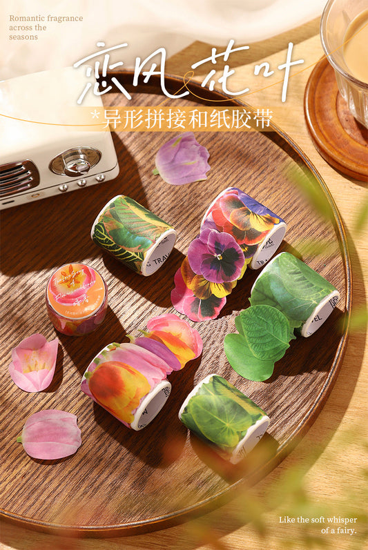 Lfhy006 Leaf Paper roll Sticker | 38*38mm