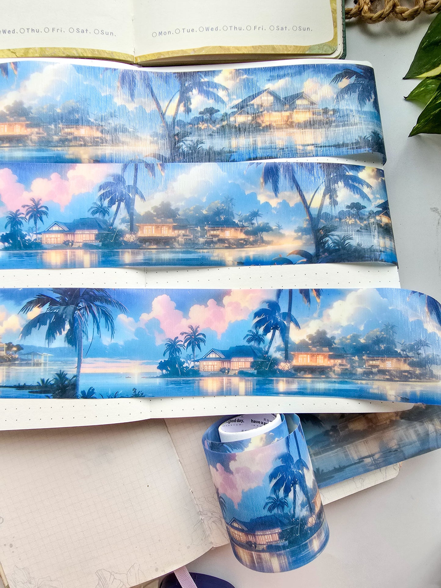 MHD-TYMJ005- Scenery Theme Translucent PET Sticker Roll