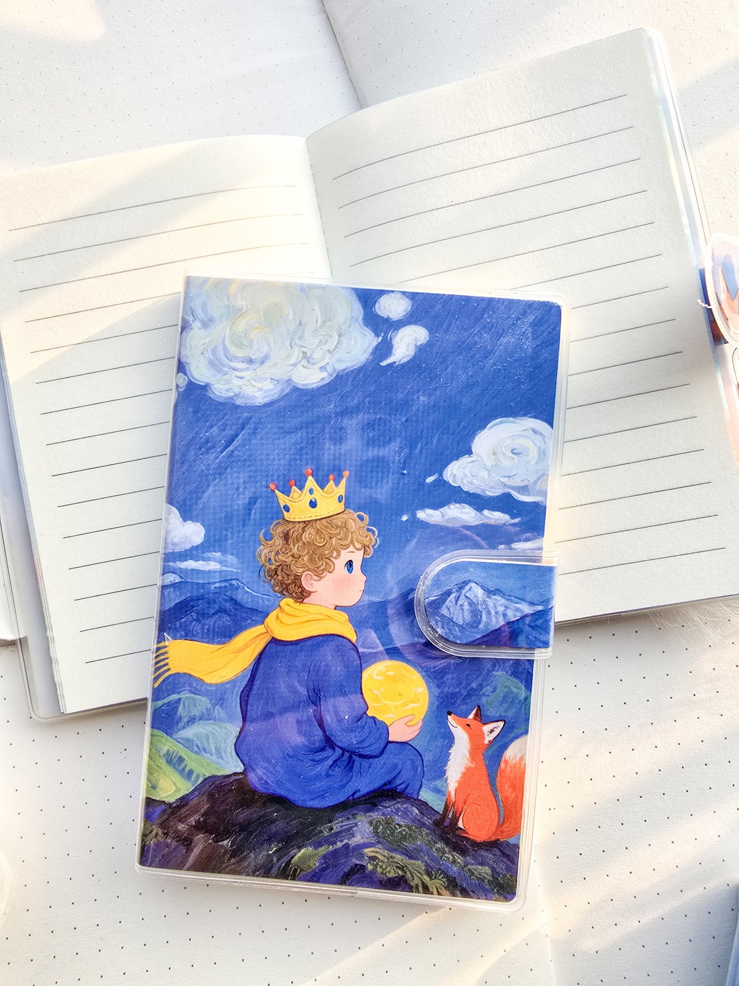 160044 Fox And The Prince Velcro Notebook | Ruled Notebook Random Design 14*9 cm