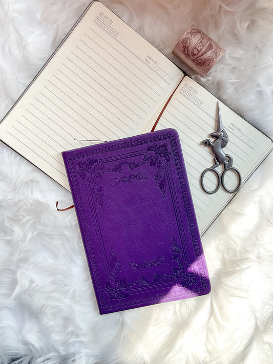 MG265L | Vintage Leather Note Book | A5 | 21*14.5cm | Ruled | Hard Cover| Black | 63 Pages